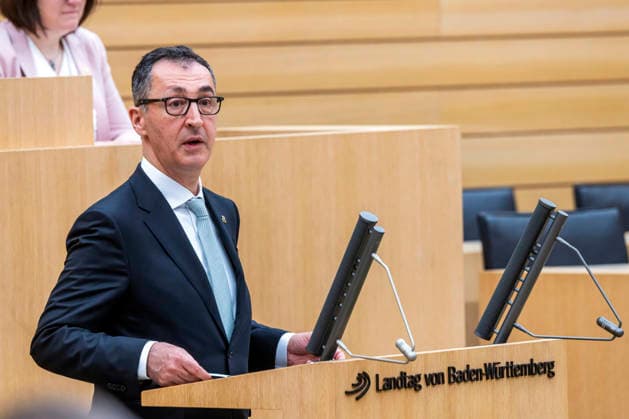 Cem Özdemir ist neuer Ministerpräsident des Landes Baden-Württemberg. Am 13. Mai wurde der Politiker der Partei Die Grünen im Landtag vereidigt. 13.05.2026, Stuttgart, Baden-Württemberg, Deutschland