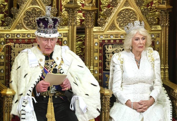 King Charles and Queen Camilla attend the State Opening of Parliament King Charles and Queen Camilla attend the State Opening of Parliament, in the House of Lords Chamber, Palace of Westminster, London, UK, on the 13th May 2026. Picture by Chris Jackson WPA-Pool London Palace of Westminster London United Kingdom  WHA-0817