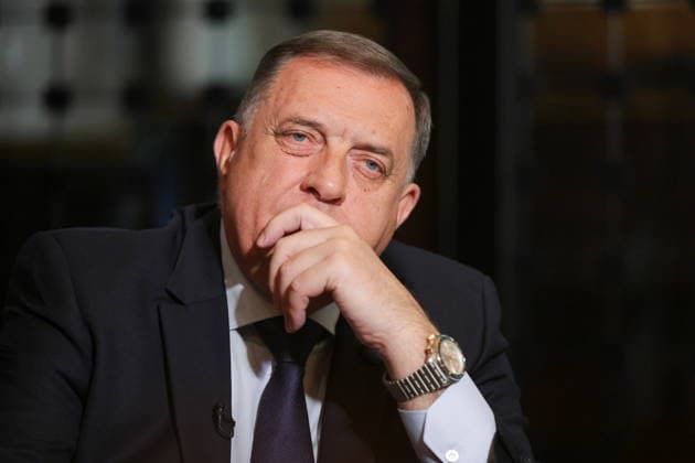 RUSSIA, MOSCOW - MAY 8, 2026: The leader of the Alliance of Independent Social Democrats (SNSD), former president of the Bosnia and Herzegovina s Republika Srpska, Milorad Dodik during an interview with the TASS News Agency Moscow Russia  - ZUMAt113 20260508_zaa_t113_930 Copyright: xVladimirxSmirnovx