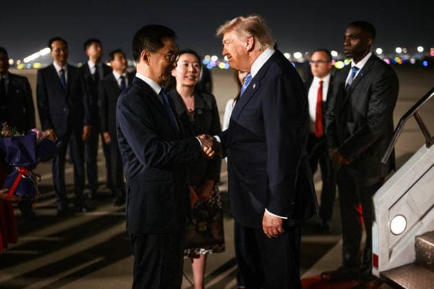 US President Trump arrives in Beijing BEIJING, CHINA - MAY 13: (----EDITORIAL USE ONLY - MANDATORY CREDIT - WHITE HOUSE VIA X HANDOUT - NO MARKETING NO ADVERTISING CAMPAIGNS - DISTRIBUTED AS A SERVICE TO CLIENTS----) US President Donald Trump is welcomed after arriving in Beijing to kick off a landmark state visit in China on May 13, 2026. White House s X Account Anadolu Beijing China. Editorial use only. Please get in touch for any other usage.  Copyright: x2026xAnadoluxWhitexHouse sxXxAccountx