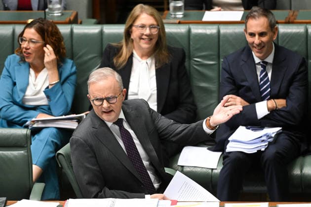 QUESTION TIME, Australian Prime Minister Anthony Albanese reacts during Question Time in the House of Representatives at Parliament House in Canberra, Thursday, May 14, 2026. ( NO ARCHIVING CANBERRA AUSTRALIAN CAPITAL TERRITORY AUSTRALIA  Copyright: xLUKASxCOCHx 20260514122112013741