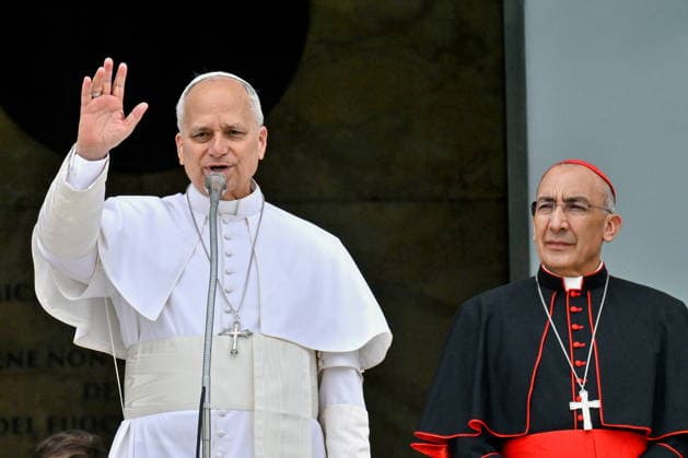 May 14, 2026, Rome, Rome, Italy: Pope Leo XIV at Sapienza University on a pastoral visit, Rome, May 14, 2025 Rome Italy  - ZUMAa289 20260514_zia_a289_030 Copyright: xMariaxLauraxAntonellix xAgfx