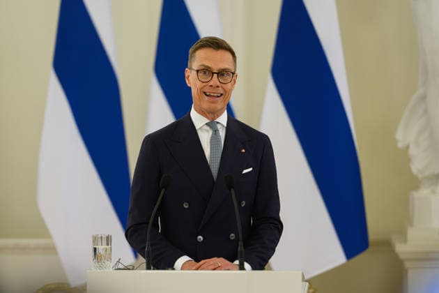 Lithuanian, Finnish presidents hold joint press conference in Vilnius VILNIUS, LITHUANIA - MAY 14: Lithuanian President Gitanas Nauseda and Finnish President Alexander Stubb hold a joint press conference at the Presidential Palace in Vilnius, Lithuania on May 14, 2026. Yauhen Yerchak Anadolu Vilnius Lithuania. Editorial use only. Please get in touch for any other usage.  Copyright: x2026xAnadoluxYauhenxYerchakx