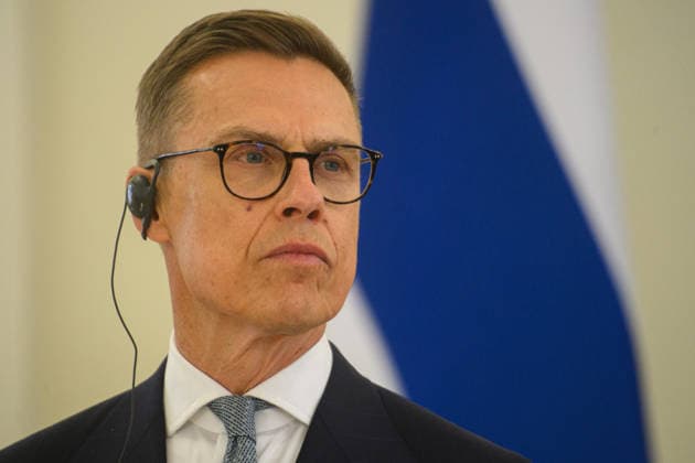 Lithuanian, Finnish presidents hold joint press conference in Vilnius VILNIUS, LITHUANIA - MAY 14: Lithuanian President Gitanas Nauseda and Finnish President Alexander Stubb hold a joint press conference at the Presidential Palace in Vilnius, Lithuania on May 14, 2026. Yauhen Yerchak Anadolu Vilnius Lithuania. Editorial use only. Please get in touch for any other usage.  Copyright: x2026xAnadoluxYauhenxYerchakx