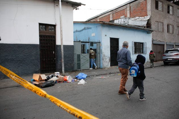 Santiago, May 14, 2026 One dead and one wounded was the result of a shooting in Regifo street in the commune of Recoleta, crime that would be related in the same sector Os9 of Carabineros works in the place Diego Martin Aton Chile, Aton 1155383 jpeg  Copyright: DIEGOxMARTIN ATONxCHILE
