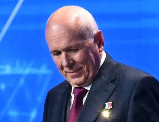 Russia Putin Engineering Union Congress 9164773 14.05.2026 Rostec State Corporation CEO Sergei Chemezov attends the 10th Congress of the Russian Engineering Union at the Russia National Centre in Moscow, Russia. Maksim Blinov Sputnik Moscow Russia  Copyright: xMaksimxBlinovx