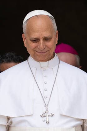 Pope Leo XIV Visits Sapienza University of Rome - Rome His Holiness Pope Leo XIV, accompanied by Archbishop Petar Rajic, the new Prefect of the Papal Household, is welcomed by Rector Antonella Polimeni for his pastoral visit to La Sapienza University of Rome. He will be in Rome on May 14, 2026. Photo by Andrea Bracaglia ABACAPRESS.COM Rome Italy Italy  Copyright: xBracagliaxAndrea ABACAx