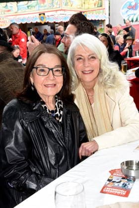 Nana Saengerin Mouskouri Duoble Linda Jo Rizzo Saengerin Moderator Muenchen 14.05.2026 Wittelsbacherplatz Hamburger Fischmarkt Eroeffnung Foto Muenchen