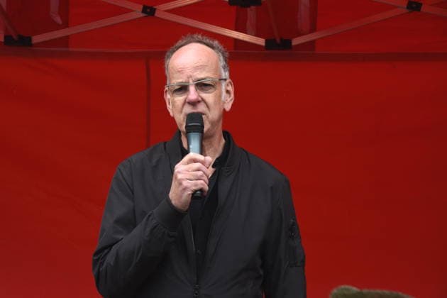 Stefan Wolter Hamburger Fischmarkt Moderator Muenchen 14.05.2026 Wittelsbacherplatz Hamburger Fischmarkt Eroeffnung Foto Muenchen