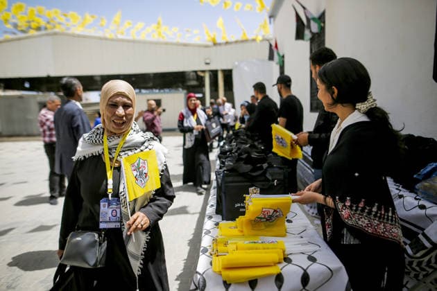 8th General Congress of the Fatah Movement RAMALLAH, WEST BANK, PALESTINE - MAY 14: The 8th General Congress of the Fatah Movement begins at the Palestinian Presidential headquarters in Ramallah, West Bank, Palestine on May 14, 2026. The Gaza segment of the congress was held via video conference at Al-Azhar University with the participation of numerous delegates. Saeed M. M. T. Jaras Anadolu Ramallah West Bank. Editorial use only. Please get in touch for any other usage.  Copyright: x2026xAnadoluxSaeedxM.xM.xT.xJarasx