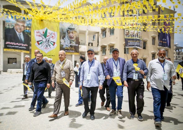 8th General Congress of the Fatah Movement RAMALLAH, WEST BANK, PALESTINE - MAY 14: The 8th General Congress of the Fatah Movement begins at the Palestinian Presidential headquarters in Ramallah, West Bank, Palestine on May 14, 2026. The Gaza segment of the congress was held via video conference at Al-Azhar University with the participation of numerous delegates. Saeed M. M. T. Jaras Anadolu Ramallah West Bank. Editorial use only. Please get in touch for any other usage.  Copyright: x2026xAnadoluxSaeedxM.xM.xT.xJarasx
