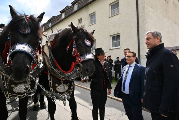 14.05.2026, 650 Jahre Stadt Grafenau, Niederbayern, Bayern, Deutschland, Besuch vom Bayerischen Ministerpräsidenten Dr. Markus Söder,