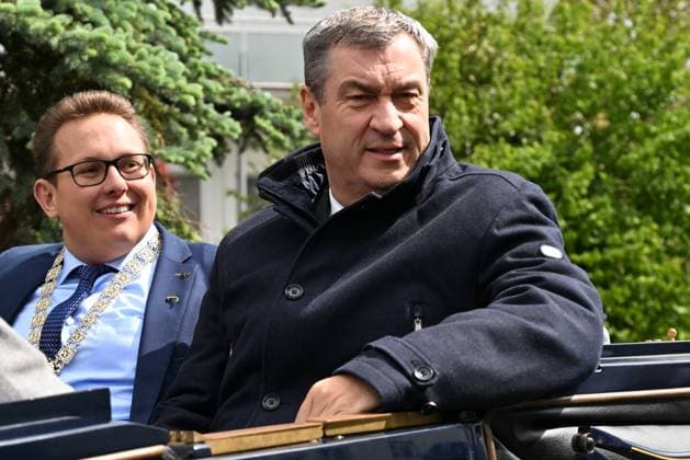 14.05.2026, 650 Jahre Stadt Grafenau, Niederbayern, Bayern, Deutschland, Besuch vom Bayerischen Ministerpräsidenten Dr. Markus Söder,