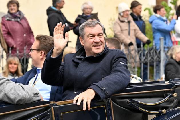 14.05.2026, 650 Jahre Stadt Grafenau, Niederbayern, Bayern, Deutschland, Besuch vom Bayerischen Ministerpräsidenten Dr. Markus Söder,