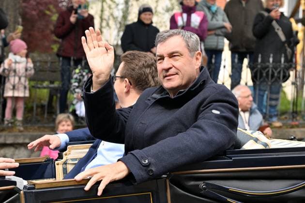 14.05.2026, 650 Jahre Stadt Grafenau, Niederbayern, Bayern, Deutschland, Besuch vom Bayerischen Ministerpräsidenten Dr. Markus Söder,