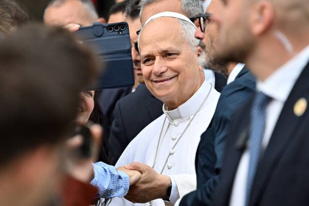 ITALY - POPE LEO XIV DURING A VISIT TO THE SAPIENZA UNIVERSITY IN ROME- 2026 5 14 Italy, Rome, 2026 5 14 .Pope Leo XIV arrives for a visit to the Sapienza University of Rome, EDITORIAL USE ONLY - NO BOOKS Copyright: xALESSIAxGIULIANIx