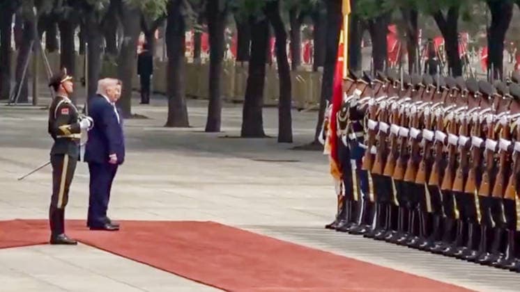 Chinese President Xi Jinping holds a welcome ceremony for U S President Donald Trump, who is on a state visit to China, outside the Great Hall of the People prior to their talks in Beijing, capital of China, May 14, 2026 Xi held talks with Trump at the Great Hall of the People in Beijing  Copyright: xCapturexd Ã cranxTVxviaxBestimagexCapturexd Ã cranxTVxviaxBestimagex