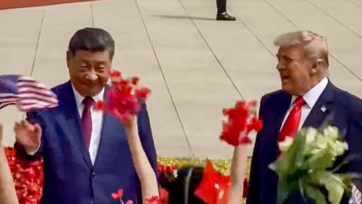 Chinese President Xi Jinping holds a welcome ceremony for U S President Donald Trump, who is on a state visit to China, outside the Great Hall of the People prior to their talks in Beijing, capital of China, May 14, 2026 Xi held talks with Trump at the Great Hall of the People in Beijing  Copyright: xCapturexd Ã cranxTVxviaxBestimagexCapturexd Ã cranxTVxviaxBestimagex