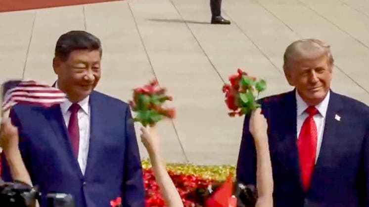 Chinese President Xi Jinping holds a welcome ceremony for U S President Donald Trump, who is on a state visit to China, outside the Great Hall of the People prior to their talks in Beijing, capital of China, May 14, 2026 Xi held talks with Trump at the Great Hall of the People in Beijing  Copyright: xCapturexd Ã cranxTVxviaxBestimagexCapturexd Ã cranxTVxviaxBestimagex