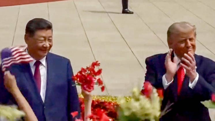 Chinese President Xi Jinping holds a welcome ceremony for U S President Donald Trump, who is on a state visit to China, outside the Great Hall of the People prior to their talks in Beijing, capital of China, May 14, 2026 Xi held talks with Trump at the Great Hall of the People in Beijing  Copyright: xCapturexd Ã cranxTVxviaxBestimagexCapturexd Ã cranxTVxviaxBestimagex