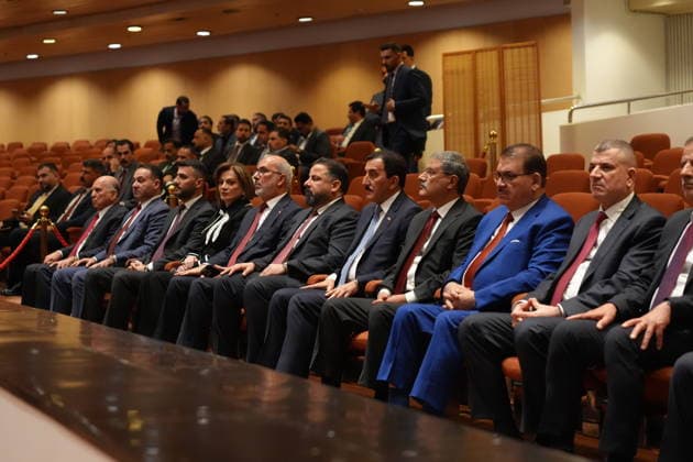 Iraq s new Prime Minister Zeydi and the 14 ministers of his cabinet receive a vote of confidence in Parliament BAGHDAD, IRAQ - MAY 14: Iraqi lawmakers attend a parliamentary session in which Prime Minister-designate Ali al-Zaidi and most members of his cabinet received a vote of confidence in Baghdad, Iraq on May 14, 2026. During the session, parliament approved the government program as well as Prime Minister al-Zaidi and 14 cabinet nominees by absolute majority. Murtadha Al-Sudani Anadolu Baghdad Iraq. Editorial use only. Please get in touch for any other usage.  Copyright: x2026xAnadoluxMurtadhaxAl-Sudanix