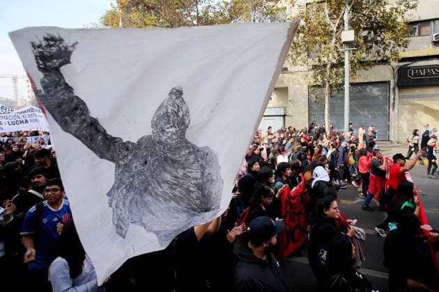 Santiago, May 14, 2026 Student organizations call for a new day of demonstrations in Plaza Baquedano Jonnathan Oyarzun Aton Chile, Santiago Chile Aton 1155559  Copyright: JONNATHANxOYARZUN ATONxCHILE