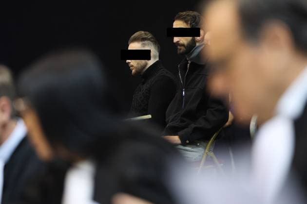 Accused Paolo Falzone and Antonino Falzone pictured during and the trial of P. and A. Falzone, at the Court of Appeal of Mons, on Friday 15 May 2026. The trial of the two men concerns the 2022 tragedy in Strepy-Bracquegnies, where a car plowed into a carnival parade around 5:00. Six people died at the scene, and a seventh months later in the hospital. P. Falzone is charged with seven murder and 81 attempted murder. A. Falzone with failure to render aid to a person in danger. Today the court continues to hear the victims.  VIRGINIExLEFOUR 173952224