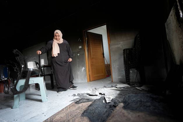 Palestinian homes and vehicles destroyed in the West Bank after Israelis attack RAMALLAH, WEST BANK, PALESTINE - MAY 15: A view of a burnt home is seen after Israeli settlers attacked the village of Jibiya, Ramallah, West Bank, Palestine and set fire to Palestinian-owned homes and vehicles on May 15, 2026. Issam Rimawi Anadolu Ramallah West Bank. Editorial use only. Please get in touch for any other usage.  Copyright: x2026xAnadoluxIssamxRimawix