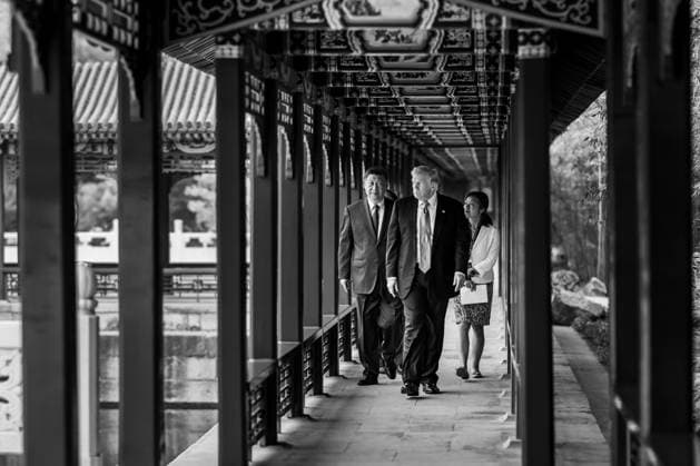 May 15, 2026, Beijing, China: U.S. President DONALD TRUMP and his Chinese counterpart XI JINPING, have a private meeting at Zhongnanhai in Beijing. Beijing China - ZUMAz03_ 20260515_int_z03_602 Copyright: xWhitexHousexPressxOfficex