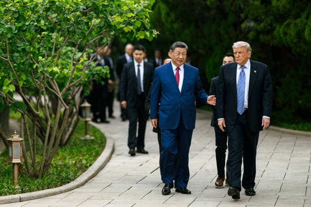May 15, 2026, Beijing, China: U.S. President DONALD TRUMP and his Chinese counterpart XI JINPING, have a private meeting at Zhongnanhai in Beijing. Beijing China - ZUMAz03_ 20260515_int_z03_598 Copyright: xWhitexHousexPressxOfficex