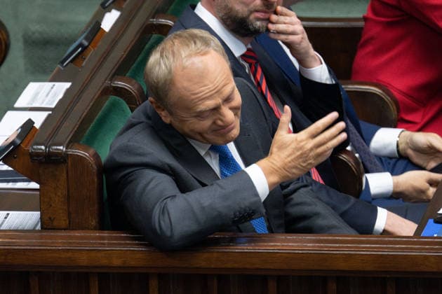 15.05.2026 WARSZAWA POSIEDZENIE SEJMU SEJM RP 15 05 2026 WARSAW - POLISH PARLIAMENT - SESSION OF THE POLISH SEJM N Z PREMIER DONALD TUSK FOT. MARCIN BANASZKIEWICZ FOTONEWS NEWSPIX.PL --- Newspix.pl  20260515FNMB042