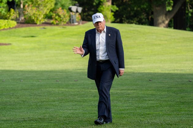May 15, 2026, Washington, Dc, United States: President DONALD TRUMP returns to the White House following a trip to China on May 15, 2026. Washington United States  - ZUMAl312 20260515_znp_l312_026 Copyright: xAndrewxLeydenx