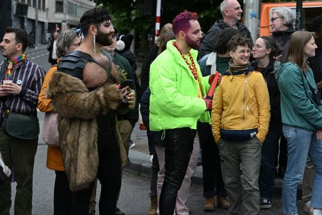 Brussels Pride Celebrates 30 Years BRUSSELS, BELGIUM - MAY 16: The Pride march walks through the streets of the capital.This year marks the 30th anniversary of Pride in Brussels. Thirty years of struggle, pride and visibility for the LGBTQIA+ community. The theme chosen for 2026 reflects the challenges of a world in turmoil: When Times Get Darker, We Shine Brighter. A powerful and unifying message, more necessary than ever in a troubled international context where the rights of the LGBTQIA+ community are under constant threat.on May 16, 2026 in Brussels, Belgium, 16 05 2026 Brussels Belgium  Copyright: xBertxVanxDenxBrouckex
