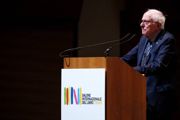 Bernie Sanders at the Turin International Book Fair 2026 in Turin, Italy - 16 May 2026 United States Senator Bernie Sanders attends an event during the third day of the Turin International Book Fair at Lingotto Fiere. Turin Italy Copyright: xDavidexDixLallax xSOPAxImagesx DDILALLA-2872