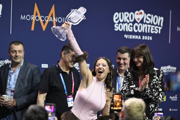 VIENNA, AUSTRIA 20260516 The 2026 Eurovision Song Contest winner Dara representing Bulgaria with the entry Bagaranga during the final of the 70th Eurovision Song Contest ESC at the Wiener Stadthalle in Vienna, Austria, Saturday, May 16, 2026 VIENNA AUSTRIA x10070x  Copyright: xJessicaxGow TTx EUROVISION 2026 FINAL 156OCcecDxA