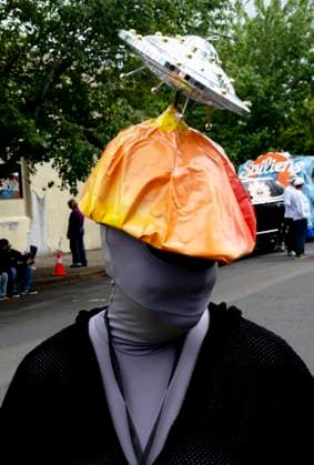 May 16,, 2026 - McMinnville, Oregon, USA - The 26th Annual McMenamins Hotel Oregon UFO Fest commemorates the purported 1950 sighting of a UFO by McMinnville farmer Paul Trent, who made several photos of a disc-shaped object hovering over his land. Mcminnville USA  - ZUMAce6_ 20260516_zaf_ce6_013 Copyright: xBrianxCahnx
