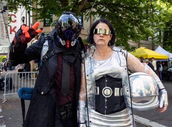 May 16,, 2026 - McMinnville, Oregon, USA - The 26th Annual McMenamins Hotel Oregon UFO Fest commemorates the purported 1950 sighting of a UFO by McMinnville farmer Paul Trent, who made several photos of a disc-shaped object hovering over his land. Mcminnville USA  - ZUMAce6_ 20260516_zaf_ce6_005 Copyright: xBrianxCahnx