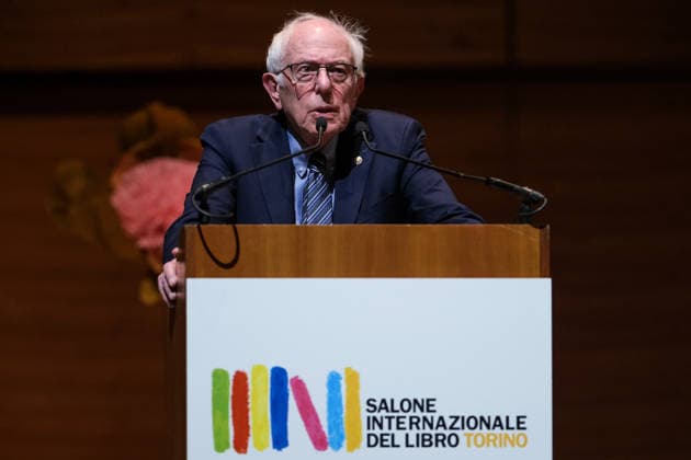 Bernie Sanders at the Turin International Book Fair at Lingotto Fiere in Turin, Italy on May 16, 2026 United States Senator Bernie Sanders attends an event during the third day of the Turin International Book Fair at Lingotto Fiere in Turin, Italy, on May 16, 2026., Credit:Davide Di Lalla - Unicode Images Davide Di Lalla Avalon Italy, Turin, Lingotto Fiere  Copyright: xDavidexDixLallax-xUnicodexImagesx xDavidexDixLallax xAvalonx 1099605479