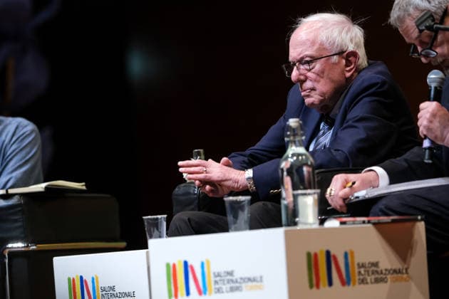 Bernie Sanders at the Turin International Book Fair at Lingotto Fiere in Turin, Italy on May 16, 2026 United States Senator Bernie Sanders attends an event during the third day of the Turin International Book Fair at Lingotto Fiere in Turin, Italy, on May 16, 2026., Credit:Davide Di Lalla - Unicode Images Davide Di Lalla Avalon Italy, Turin, Lingotto Fiere  Copyright: xDavidexDixLallax-xUnicodexImagesx xDavidexDixLallax xAvalonx 1099605524