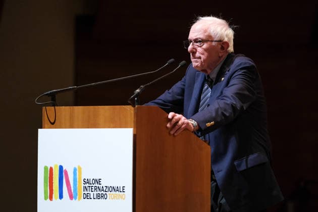 Bernie Sanders at the Turin International Book Fair at Lingotto Fiere in Turin, Italy on May 16, 2026 United States Senator Bernie Sanders attends an event during the third day of the Turin International Book Fair at Lingotto Fiere in Turin, Italy, on May 16, 2026., Credit:Davide Di Lalla - Unicode Images Davide Di Lalla Avalon Italy, Turin, Lingotto Fiere  Copyright: xDavidexDixLallax-xUnicodexImagesx xDavidexDixLallax xAvalonx 1099605612