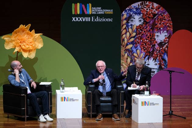Bernie Sanders at the Turin International Book Fair at Lingotto Fiere in Turin, Italy on May 16, 2026 United States Senator Bernie Sanders attends an event during the third day of the Turin International Book Fair at Lingotto Fiere in Turin, Italy, on May 16, 2026., Credit:Davide Di Lalla - Unicode Images Davide Di Lalla Avalon Italy, Turin, Lingotto Fiere  Copyright: xDavidexDixLallax-xUnicodexImagesx xDavidexDixLallax xAvalonx 1099605624