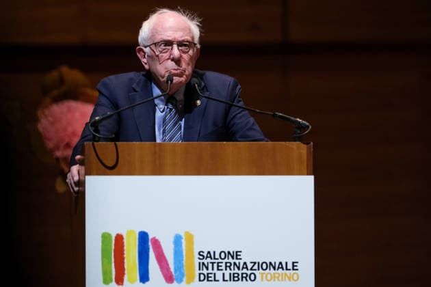 Bernie Sanders at the Turin International Book Fair at Lingotto Fiere in Turin, Italy on May 16, 2026 United States Senator Bernie Sanders attends an event during the third day of the Turin International Book Fair at Lingotto Fiere in Turin, Italy, on May 16, 2026., Credit:Davide Di Lalla - Unicode Images Davide Di Lalla Avalon Italy, Turin, Lingotto Fiere  Copyright: xDavidexDixLallax-xUnicodexImagesx xDavidexDixLallax xAvalonx 1099605634