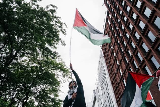 National demonstration organized by several civil society organizations in solidarity with the Palestinian people, Sunday 17 May 2026, in Brussels. MARIUS BURGELMAN  MariusxBurgelman 174146701