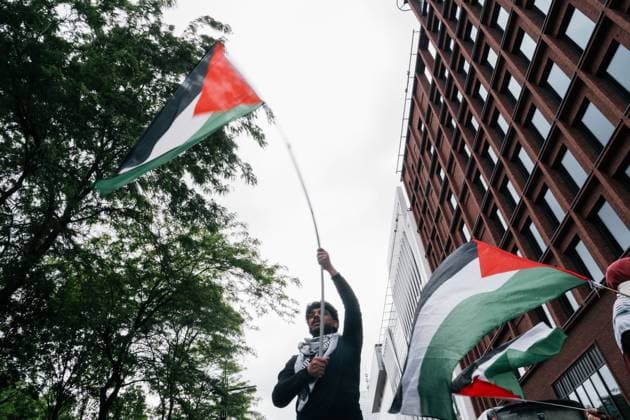 National demonstration organized by several civil society organizations in solidarity with the Palestinian people, Sunday 17 May 2026, in Brussels. MARIUS BURGELMAN  MariusxBurgelman 174146718