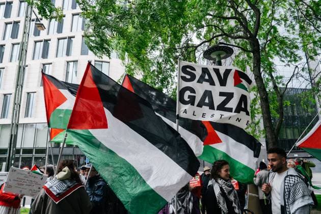 National demonstration organized by several civil society organizations in solidarity with the Palestinian people, Sunday 17 May 2026, in Brussels. MARIUS BURGELMAN  MariusxBurgelman 174146791
