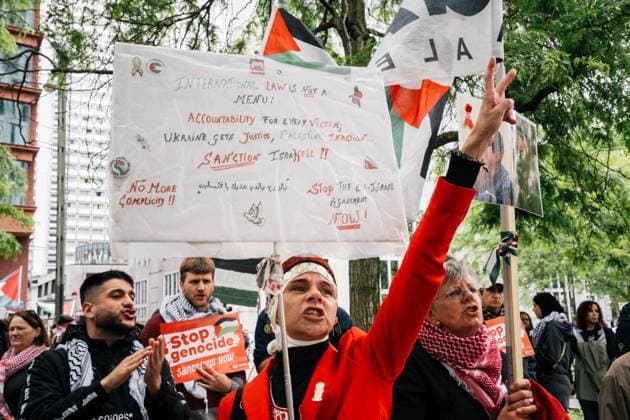 National demonstration organized by several civil society organizations in solidarity with the Palestinian people, Sunday 17 May 2026, in Brussels. MARIUS BURGELMAN  MariusxBurgelman 174146862