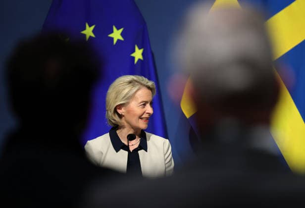 GÖTEBORG, SWEDEN 20260517 President of the European Commission Ursula von der Leyen during a press conference at the World of Volvo in Gothenburg, Sweden, Sunday, May 17, 2026 GÖTEBORG SWEDEN x9200x  Copyright: xAdamxIhse TTx MODI I GÖTEBORG cxFKOH-B-ek