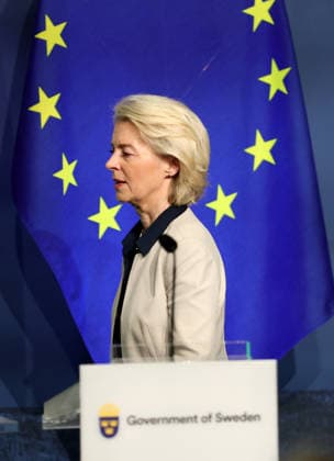 GÖTEBORG, SWEDEN 20260517 President of the European Commission Ursula von der Leyen during a press conference at the World of Volvo in Gothenburg, Sweden, Sunday, May 17, 2026 GÖTEBORG SWEDEN x9200x  Copyright: xAdamxIhse TTx MODI I GÖTEBORG vTleuXmlKpA