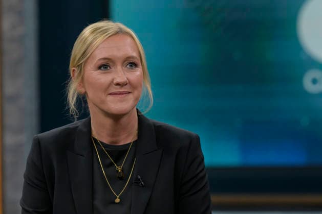 im Bild v.l.: Melanie Baum, Unternehmerin, Geschäftsführerin Baum Zerspanungstechnik, GER, Berlin, Studio, zu Gast bei - Caren Miosga, Polittalk, TV, Format, Aufzeichnung, aufgezeichnet, Das Erste, aus Adlershof - am Studio 20, Thema: Kriegt die Regierung die Kurve, Herr Söder? 17.05.2026, Copyright: HMBxMedia UwexKoch