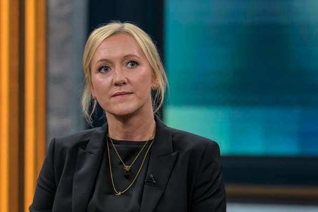 im Bild v.l.: Melanie Baum, Unternehmerin, Geschäftsführerin Baum Zerspanungstechnik, GER, Berlin, Studio, zu Gast bei - Caren Miosga, Polittalk, TV, Format, Aufzeichnung, aufgezeichnet, Das Erste, aus Adlershof - am Studio 20, Thema: Kriegt die Regierung die Kurve, Herr Söder? 17.05.2026, Copyright: HMBxMedia UwexKoch